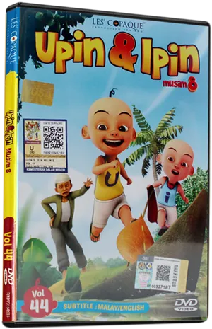 Upin_and_ Ipin_ Season_8_ D V D_ Cover PNG image