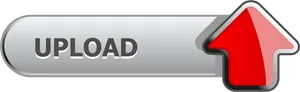 Upload Button Red Arrow PNG image