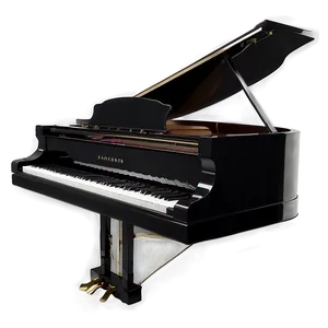 Upright Piano In Glossy Black Finish PNG Gtx22 PNG