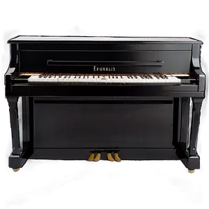 Upright Piano In Glossy Black Finish PNG Xnc9 PNG