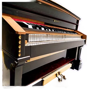 Upright Piano With Built-in Metronome PNG Pbn PNG