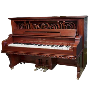 Upright Piano With Multi-timbral Capabilities PNG Fiu PNG