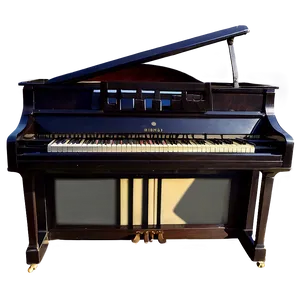 Upright Piano With Sheet Music Stand PNG 06272024 PNG