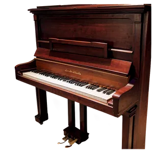 Upright Piano With Sheet Music Stand PNG Pgt56 PNG