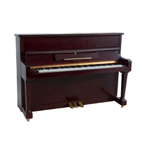 Upright Piano With Velvet Cover PNG 06272024