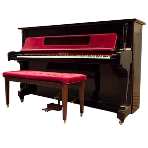 Upright Piano With Velvet Cover PNG Nfr45 PNG