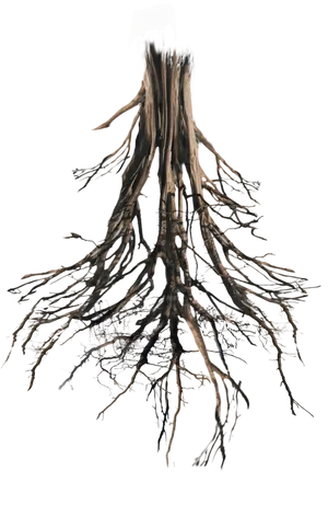 Uprooted Tree Trunkwith Roots