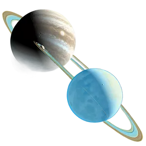 Uranus With Satellite Moons Png 05242024 PNG image