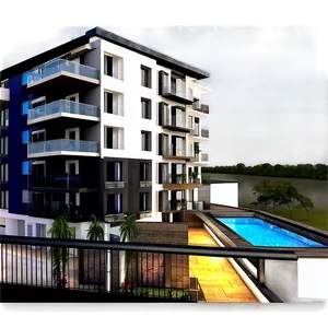 Urban Apartment Balcony Png 06272024 PNG image