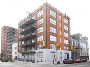 Urban Apartment Building Corner View PNG