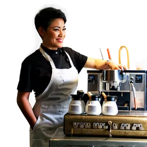 Urban Cafe Barista Png Ovk PNG image