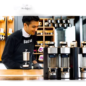 Urban Cafe Barista Png Vvm PNG image