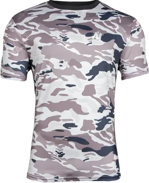 Urban Camo T Shirt Design PNG image