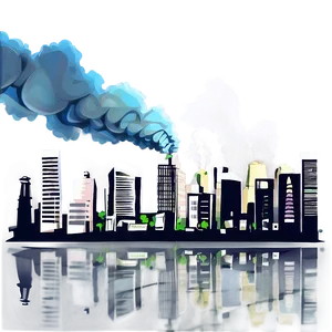 Urban City Smoke Pollution PNG Bjn32 PNG