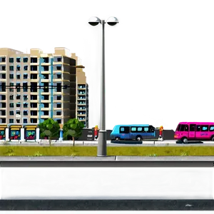 Urban City Street PNG 3