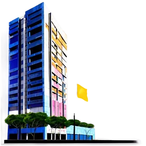 Urban Commercial Building PNG Dek14