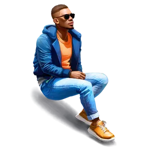 Urban Cool Guy Illustration PNG 64 PNG