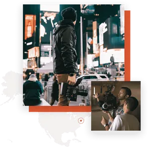Urban Filmmakerin Times Square PNG