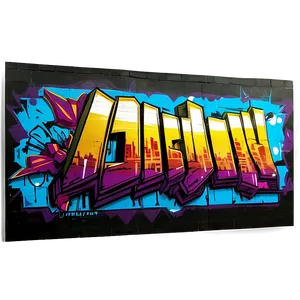 Urban Graffiti Mural Png 26 PNG image