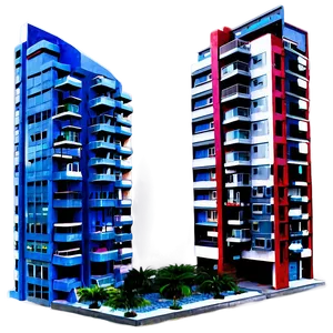 Urban High-rise Building Png 05232024 PNG image