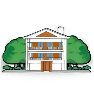 Urban Mansion Sketch PNG Gjj72