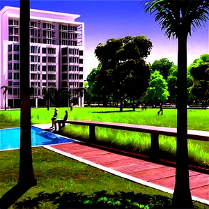 Urban Public Park Png Xxv71 PNG image