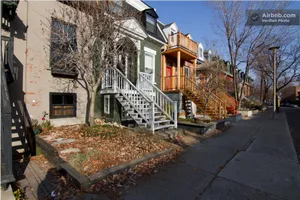 Urban Row Houseswith External Staircases PNG image