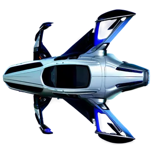 Urban Sky Flying Car PNG 06202024