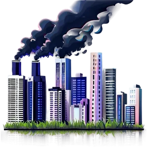 Urban Smog Landscape Png 06212024 PNG image