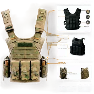 Urban Survival Bulletproof Vest PNG Ked15 PNG