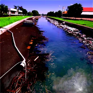 Urban Waterway Pollution PNG Gts90 PNG