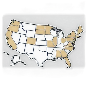 Us Map Outline Vector Png Spj66 PNG image