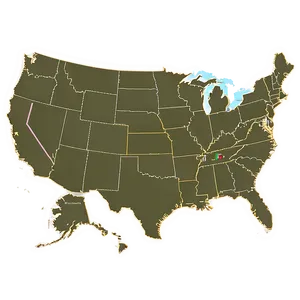 Us Map Outline With Capitals Png 06262024 PNG image