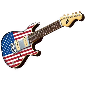 Usa Electric Guitar Music PNG Bvn