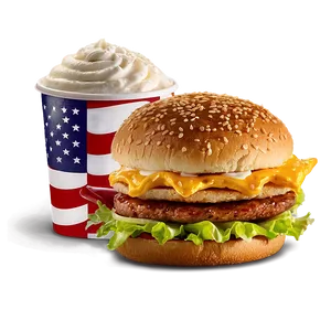 Usa Fast Food Combo Png Xce33 PNG image