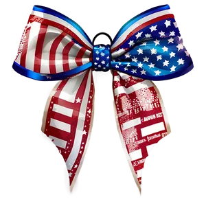 Usa Flag Cheer Bow PNG Vaq PNG