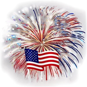 Usa Independence Day Fireworks PNG Jel PNG