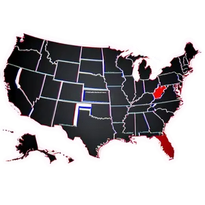 Usa Map For Powerpoint PNG Usc63 PNG