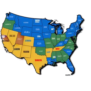 Usa Map With Counties Png 1 PNG image