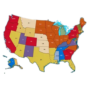 Usa Map With Counties Png Tne PNG image