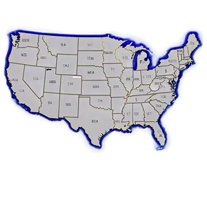 Usa Map With State Names PNG 15 PNG