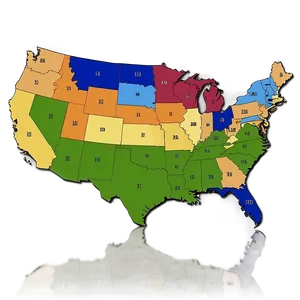 Usa Map With States PNG 5 PNG