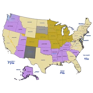 Usa Map With Territories Png Kwt45 PNG image