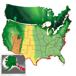 Usa Physical Map PNG 05252024 PNG