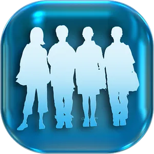 User Group Icon Blue PNG image