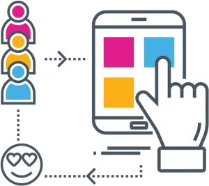 User Interface Interaction Graphic PNG image