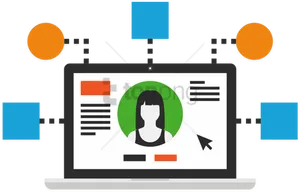 User Profile Interface Design PNG image