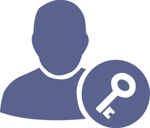 User Profile Key Icon PNG image