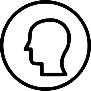 User Profile Silhouette Icon PNG image