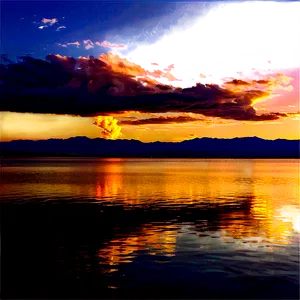 Utah Lake State Park Sunset Png 51 PNG image